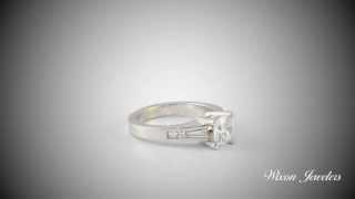 Wixon Custom Engagement Ring in 14k White Gold