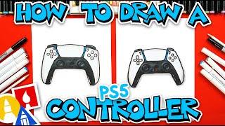 How To Draw A PS5 Controller