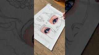 Most Beautiful Eyes  #radhakrishna #radha #krishna #painting #viralvideo