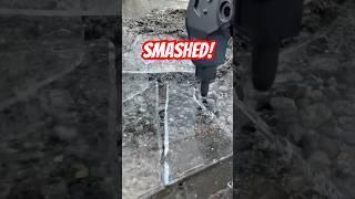 SMASHING ICE With RC Excavator! #shorts #rcexcavator #rc