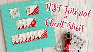  How to Make a Half Square Triangle - 4 Easy Ways + Cheat Sheet!