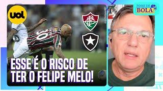 MAURO CEZAR DISPARA SOBRE DERROTA DO FLU PARA O BOTAFOGO: QUEM TEM FELIPE MELO CORRE ESSE RISCO!