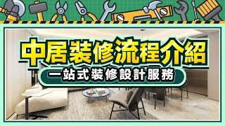 中居裝修流程介紹丨裝修前溝通→方案設計→施工落地 一站式裝修設計服務丨#中居地產裝修【中居地產-全屋裝修】