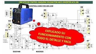 Circuito de CONTROL maquina soldar inverter ARC 200