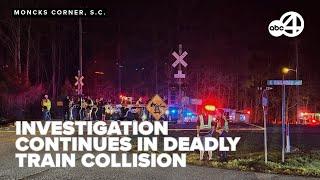 Officials investigate deadly train crash in Moncks Corner, road closures expected for days