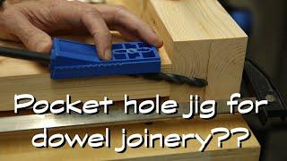 How to use a pocket hole jig for dowel joints!