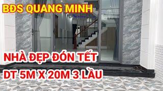 TOP nhà đẹp đón Tết: 5m x 20m 3 lầu giá rẻ tại TP. Hcm - Bđs Quang Minh