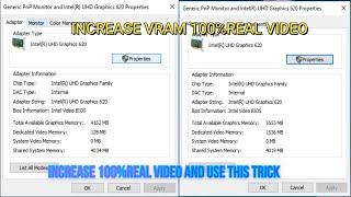 How to Increase Dedicated Video Memory in Windows 10 for Intel, AMD | VRAM Increase Windows 10 2022