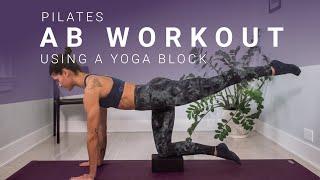 Pilates Ab Workout with a yoga block