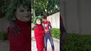 spider girl misunderstands spiderman #teamspiderman #joker #shots #funny