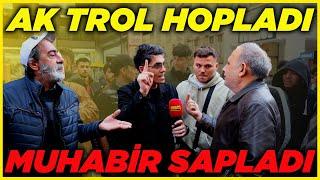 AK TROL HOPLADI, MUHABİR SAPLADI! Sonunda Kaçtı... | Sokak Röportajları