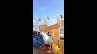 Me and my brother on the Aquaduck on Disney Fantasy