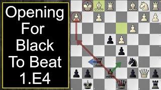 Chess Opening For Black Against e4 | Aggressive!