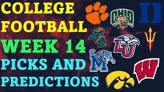 College Football Week 14 Picks and Predictions Best Bets Today