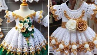 Crochet Trends Frocks Design 2025 // crochet Baby Clothes  @Crochethobby1