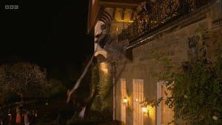 EastEnders 01/01/25: Ravi Pushes Nish Off The Balcony But Suki Falls Too