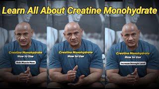 LEARN ALL ABOUT CREATINE MONOHYDRATE | HOW TO USE CREATINE | MUKESH GAHLOT #youtubevideos