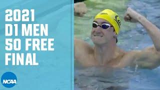 Cal's Ryan Hoffer wins the 50 Free | 2021 NCAA Swimming Championships