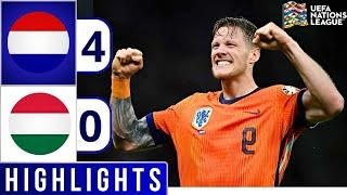 Netherlands vs Hungary (4-0) | Highlights & Goals | EFA Nations League 2024/25