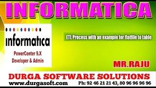 Informatica - ETL Process with an example for flat file to table