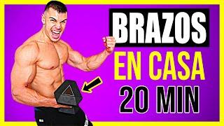 20 Minute ARMS Workout At HOME with DUMBBELLS   BICEPS and TRICEPS for MEN and WOMEN