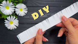 How to make EASY Paper Flowers Daisy DIY Paper Craft Ideas Tutorial