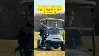 he’s gonna flip one of these times. #golf #golfaddict #shorts #funny #golfcart #golflife #golfertime