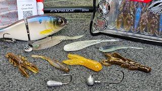 Bass Fishing Gear Review! New Rods, BFS Baits, Bait Designs, and Swimbaits!