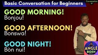 Basic English Conversation for beginners (Aprann pale anglè bazik pou debitan.)