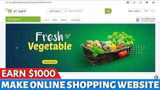 Make shopping website || how to create eCommerce website || How to make eCart website || PHP Script