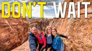 BIGGER THAN YOU THINK | THE FINS  | RVING ARCHES NATIONAL PARK | MOAB FREE CAMPING  S5 || Ep82