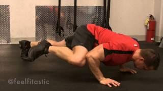 Fitastic Single Leg Push Up Crunch