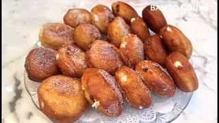 Donuts  With Vanilla & Chocolate Cream دونات با کرم وانیلی و شوکولاتی راحت و اقتصادی 