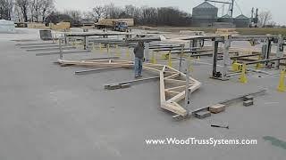 Clark Horizontal Stacker: Irregular Truss Stacking