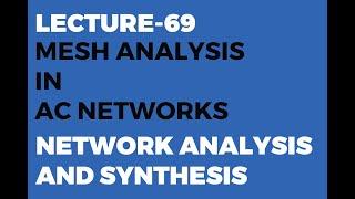 Mesh Analysis for AC Circuits