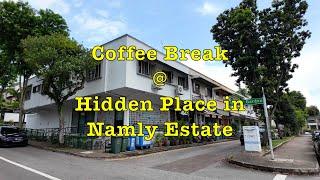 Coffee break at a Hidden cafe at Namly Estate #singapore #hiddengem #cafe #estate #walkingtour