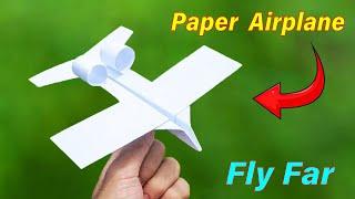 How to make a Paper Airplane that flies Far - Paper Airplane Easy