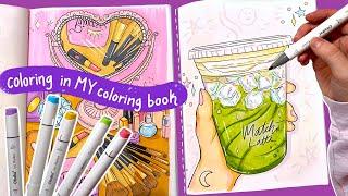 Coloring the HARDEST pages in my coloring book 