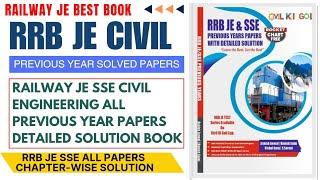 RRB JE Civil Previous Year Solved Paper Book Chapterwise Civil Engineering Railway JE SSE All Papers