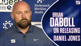 Brian Daboll reacts to the Giants' release of QB Daniel Jones | SNY