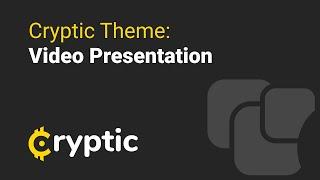 Cryptic - Cryptocurrency WordPress Theme (Video Presentation)