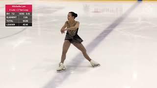 2023-24 Skate Canada Challenge. Junior Women FP. Michelle Lee