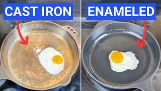 Cast Iron vs. Enameled Cast Iron: My Tests Reveal the REAL Differences