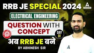 RRB JE 2024 | RRB JE Electrical Engineering Question With Concept #1 | By Abhinesh Sir