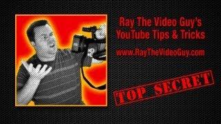 YouTube Tips and Tricks - Creating Custom Youtube thumbnails - Ray The Video Guy