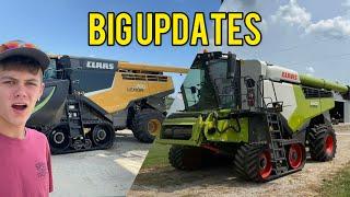 Big UPGRADES on CLAAS Combines - 18 year old farmer