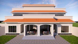 10 marla house design in pakistan | 4 Bedroom house design | small house design ideas in village