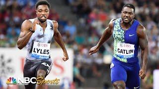 Lyles duels Gatlin, Xie to the line in 100m at Diamond League | NBC Sports