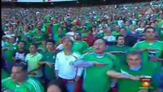 Mexico vs El Salvador Eliminatorias Sudafrica - Himno Mexicano