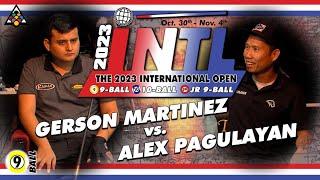 9-Ball - ALEX PAGULAYAN vs GERSON MARTINEZ - 2023 International Open 9-Ball